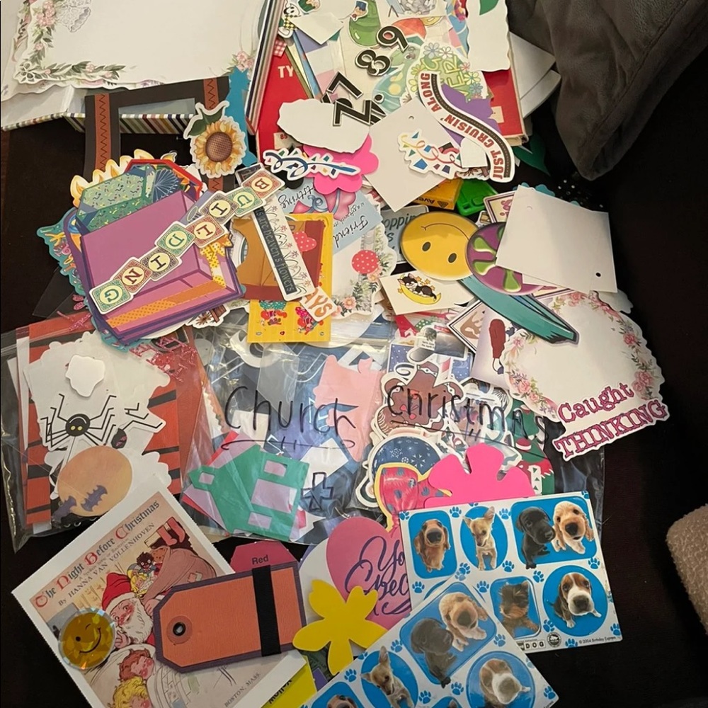 Scrapbook paper & stickers bundle